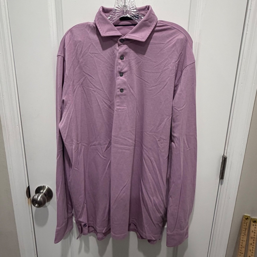 Greyson Mens Polo Shirt brrr Cooling Technology Purple XL